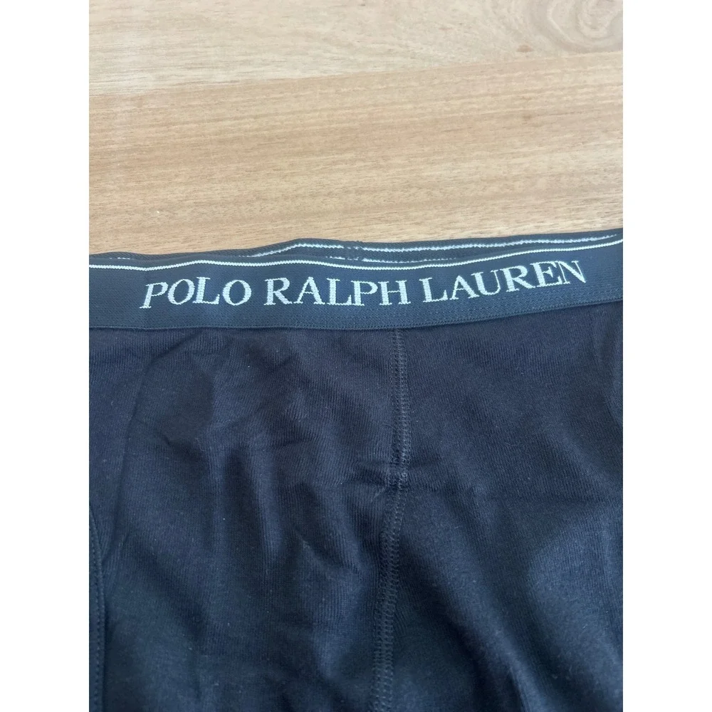 Polo Ralph Lauren Mens Classic Fit Boxer Briefs Black Red Pony Logo Size Medium